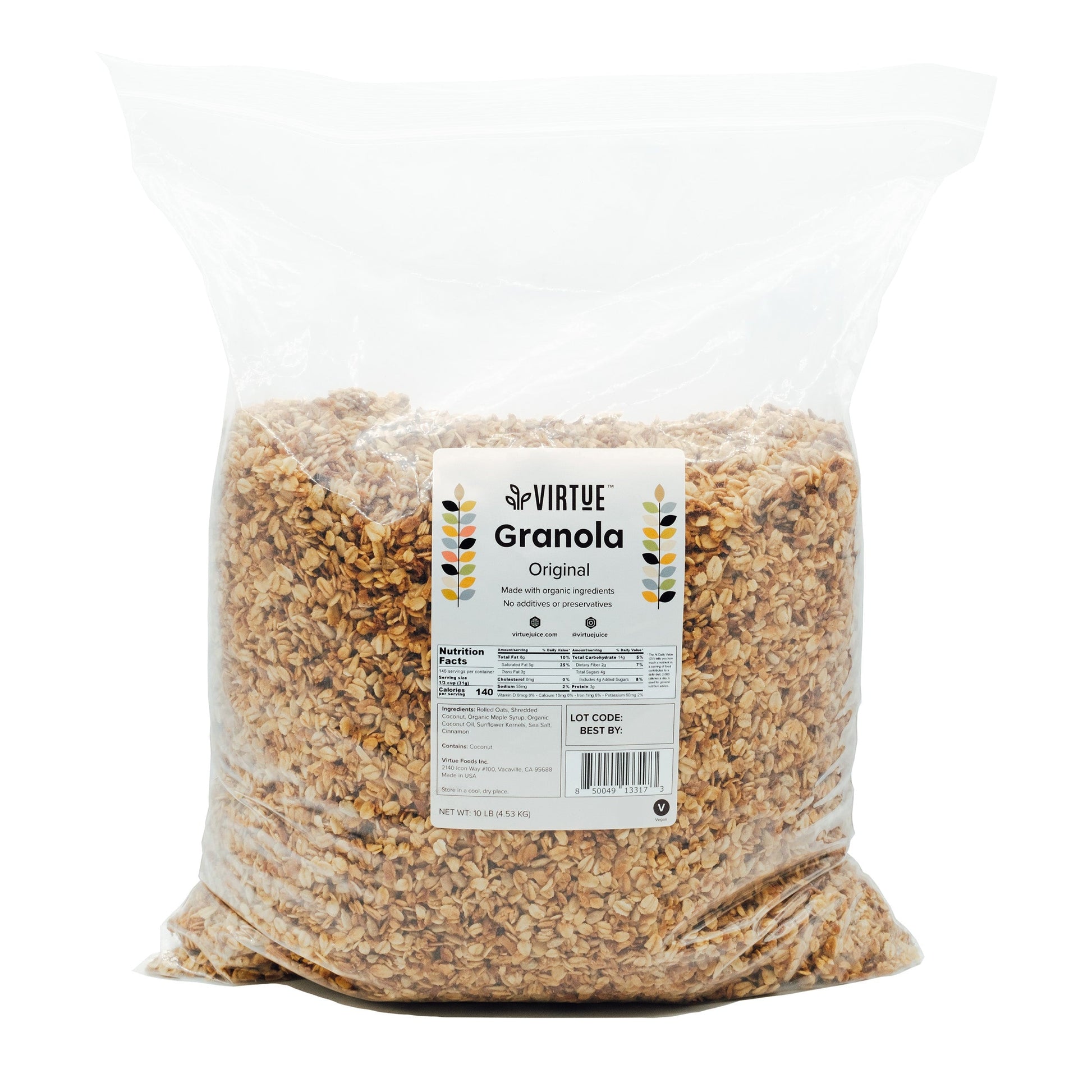 Specialty Nut Free Bulk Granola Bag