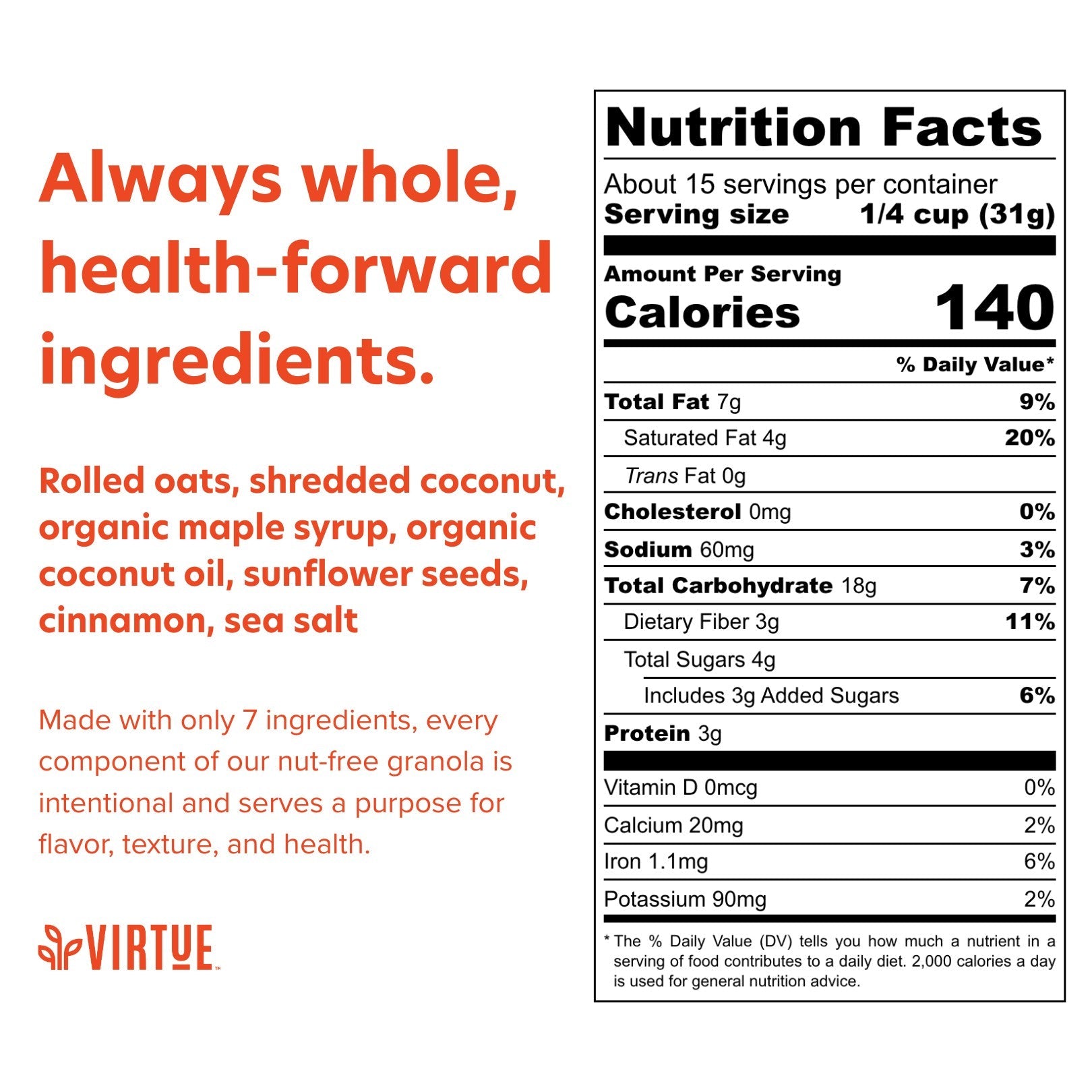 Specialty Nut Free Bulk Granola Bag